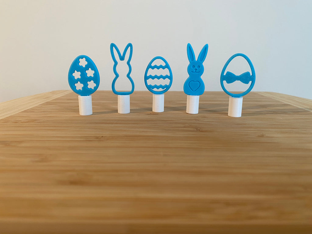 Easter Pencil Toppers | Bunny and Egg | Set of 5