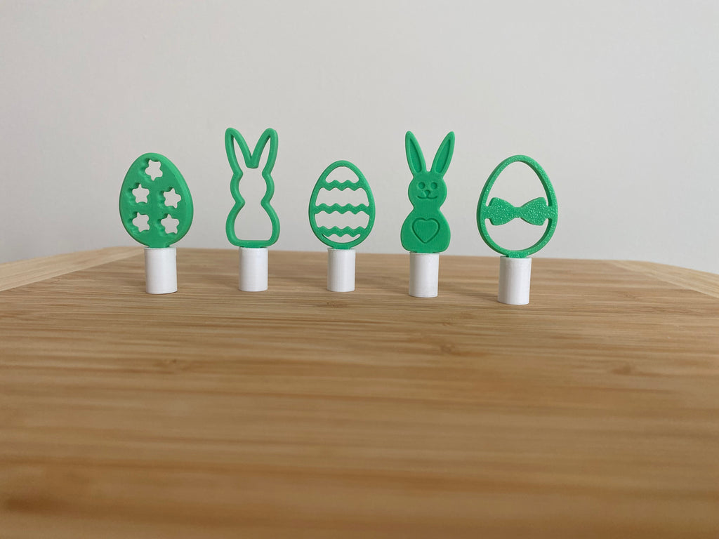 Easter Pencil Toppers | Bunny and Egg | Set of 5