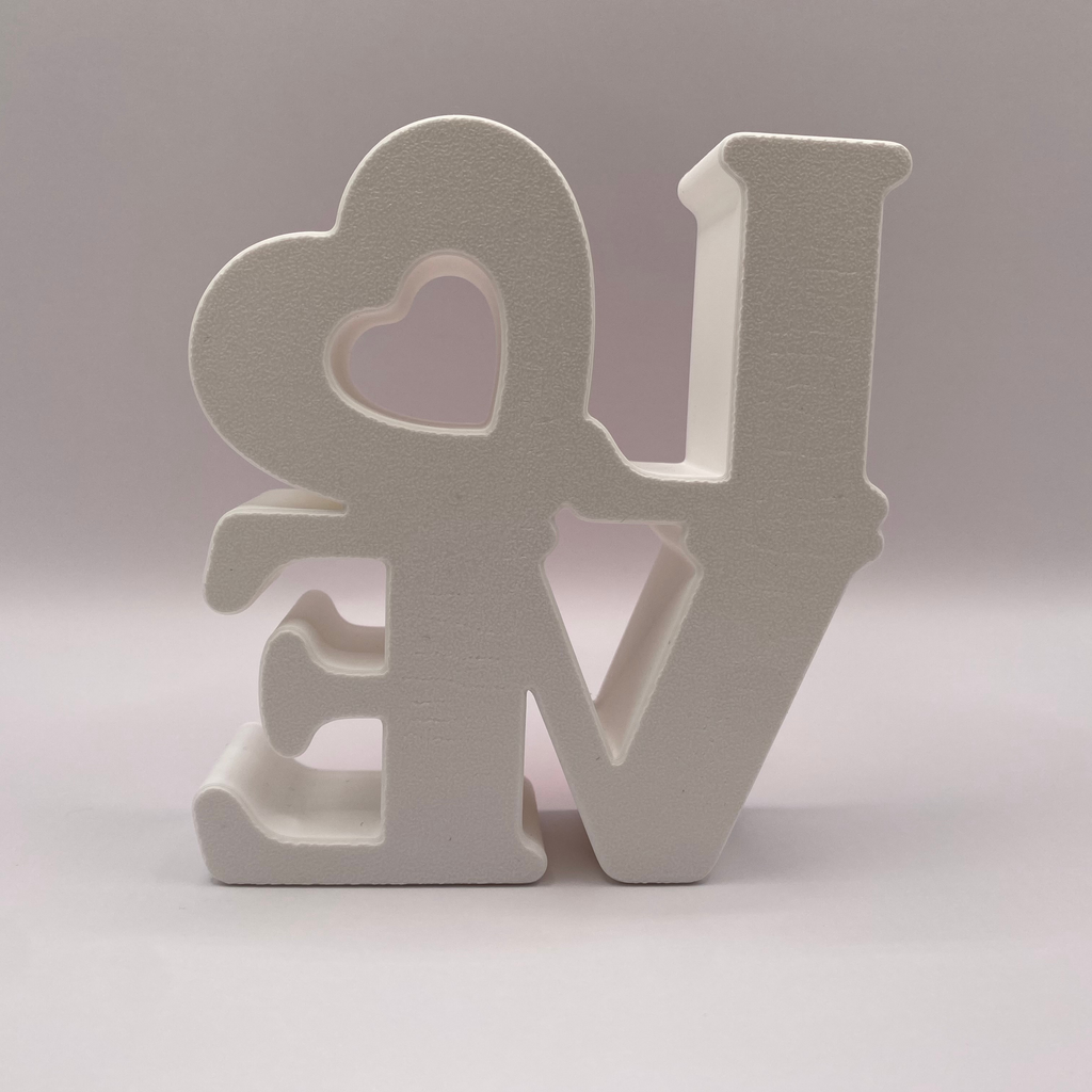 Love Ornament 3d Printed Sculpture | Multicolour Art Piece | Gift for Her or Him